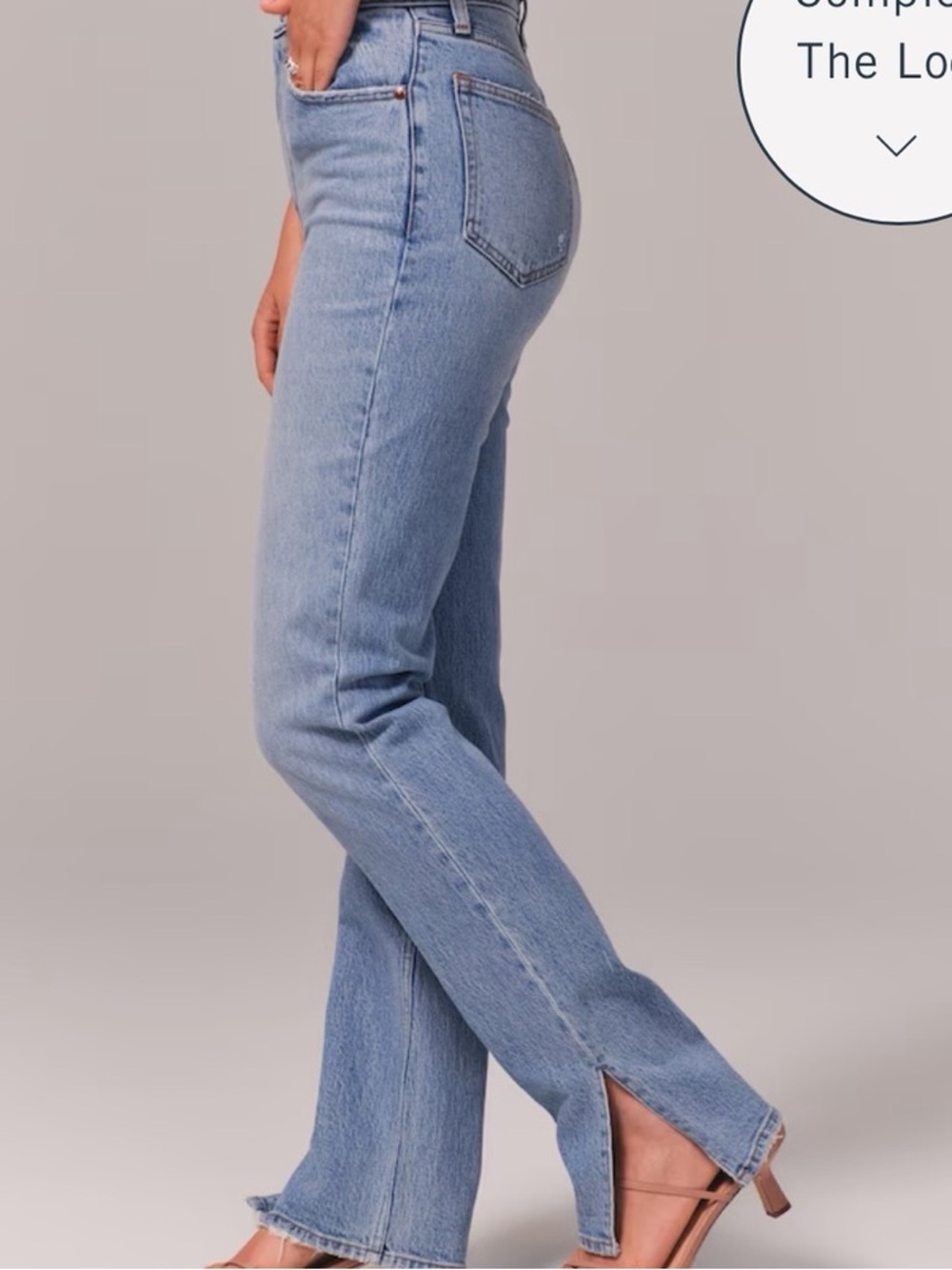 Abercrombie & Fitch High Rise '90s Straight Ultra High Rise Jeans